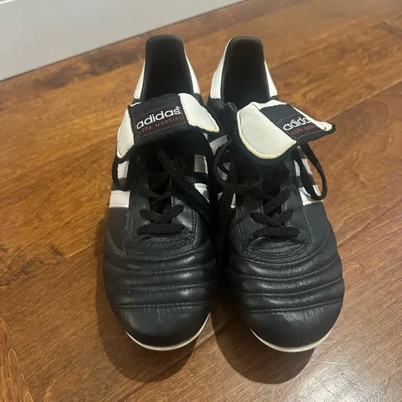 Adidas Copa Mundial Black and White Soccer Cleats - Picture 4 of 14